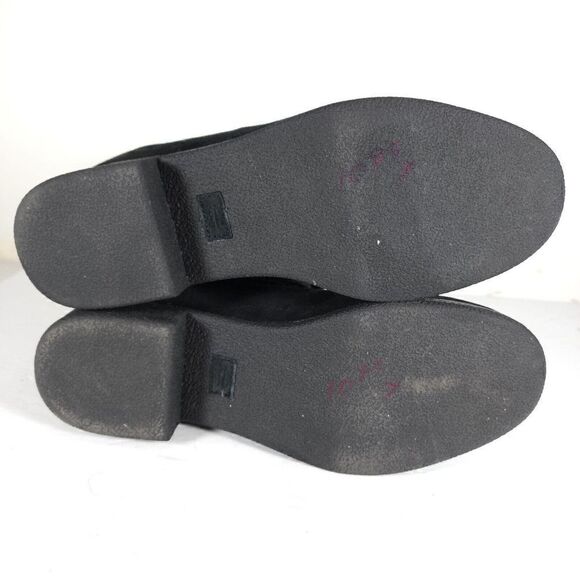 Abeo Women's Bristol US8,5 Black Leather Sheepskin Lined Shearling Ankle Booties - Picture 11 of 12